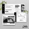 UNDANGAN PERNIKAHAN CUSTOM - UNDANGAN NIKAH GLOSSY BW A SERI 3 - SURAT NIKAH ELEGANT - BW GLOSSY A137