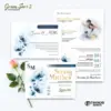 UNDANGAN PERNIKAHAN CUSTOM - UNDANGAN NIKAH GREEN SERI 3 BORDELES - UNDANGAN BAHAN BRIFCARD MURAH - GREEN 102