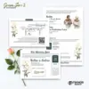 UNDANGAN PERNIKAHAN CUSTOM - UNDANGAN NIKAH GREEN SERI 3 BORDELES - UNDANGAN BAHAN BRIFCARD MURAH - GREEN 103