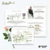 UNDANGAN PERNIKAHAN CUSTOM - UNDANGAN NIKAH GREEN SERI 3 BORDELES - UNDANGAN BAHAN BRIFCARD MURAH - GREEN 105