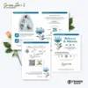 UNDANGAN PERNIKAHAN CUSTOM - UNDANGAN NIKAH GREEN SERI 3 BORDELES - UNDANGAN BAHAN BRIFCARD MURAH - GREEN 106