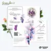 UNDANGAN PERNIKAHAN CUSTOM - UNDANGAN NIKAH GREEN SERI 3 BORDELES - UNDANGAN BAHAN BRIFCARD MURAH - GREEN 112
