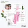 UNDANGAN PERNIKAHAN CUSTOM - UNDANGAN NIKAH GREEN SERI 3 BORDELES - UNDANGAN BAHAN BRIFCARD MURAH - GREEN 163