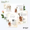 UNDANGAN PERNIKAHAN MURAH - UNDANGAN NIKAH BORDERLESS - UNDANGAN FULLCOLOR GREEN SERI 2 - GREEN 61, BC
