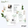 UNDANGAN PERNIKAHAN MURAH - UNDANGAN NIKAH BORDERLESS - UNDANGAN FULLCOLOR GREEN SERI 2 - GREEN 62, BC