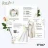 UNDANGAN PERNIKAHAN MURAH - UNDANGAN NIKAH BORDERLESS - UNDANGAN FULLCOLOR GREEN SERI 2 - GREEN 63, BC