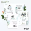 UNDANGAN PERNIKAHAN MURAH - UNDANGAN NIKAH BORDERLESS - UNDANGAN FULLCOLOR GREEN SERI 2 - GREEN 64, BC