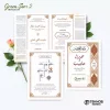 UNDANGAN PERNIKAHAN MURAH - UNDANGAN NIKAH BORDERLESS - UNDANGAN FULLCOLOR GREEN SERI 2 - GREEN 65, BC