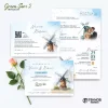 UNDANGAN PERNIKAHAN MURAH - UNDANGAN NIKAH BORDERLESS - UNDANGAN FULLCOLOR GREEN SERI 2 - GREEN 66, BC