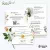 UNDANGAN PERNIKAHAN MURAH - UNDANGAN NIKAH BORDERLESS - UNDANGAN FULLCOLOR GREEN SERI 2 - GREEN 69, BC