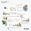 UNDANGAN PERNIKAHAN MURAH - UNDANGAN NIKAH BORDERLESS - UNDANGAN FULLCOLOR GREEN SERI 2 - GREEN 70, BC