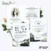 UNDANGAN PERNIKAHAN MURAH - UNDANGAN NIKAH BORDERLESS - UNDANGAN FULLCOLOR GREEN SERI 2 - GREEN 71, BC