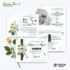 UNDANGAN PERNIKAHAN MURAH - UNDANGAN NIKAH BORDERLESS - UNDANGAN FULLCOLOR GREEN SERI 2 - GREEN 72, BC