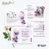 UNDANGAN PERNIKAHAN MURAH - UNDANGAN NIKAH BORDERLESS - UNDANGAN FULLCOLOR GREEN SERI 2 - GREEN 73, BC