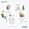 UNDANGAN PERNIKAHAN MURAH - UNDANGAN NIKAH BORDERLESS - UNDANGAN FULLCOLOR GREEN SERI 2 - GREEN 74, BC