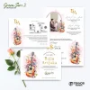 UNDANGAN PERNIKAHAN MURAH - UNDANGAN NIKAH BORDERLESS - UNDANGAN FULLCOLOR GREEN SERI 2 - GREEN 75, BC