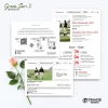 UNDANGAN PERNIKAHAN MURAH - UNDANGAN NIKAH BORDERLESS - UNDANGAN FULLCOLOR GREEN SERI 2 - GREEN 78, BC