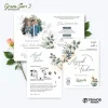 UNDANGAN PERNIKAHAN MURAH - UNDANGAN NIKAH BORDERLESS - UNDANGAN FULLCOLOR GREEN SERI 2 - GREEN 81, BC