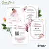 UNDANGAN PERNIKAHAN MURAH - UNDANGAN NIKAH BORDERLESS - UNDANGAN FULLCOLOR GREEN SERI 2 - GREEN 82, BC