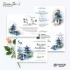 UNDANGAN PERNIKAHAN MURAH - UNDANGAN NIKAH BORDERLESS - UNDANGAN FULLCOLOR GREEN SERI 2 - GREEN 83, BC