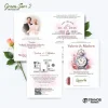 UNDANGAN PERNIKAHAN MURAH - UNDANGAN NIKAH BORDERLESS - UNDANGAN FULLCOLOR GREEN SERI 2 - GREEN 86, BC