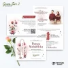 UNDANGAN PERNIKAHAN MURAH - UNDANGAN NIKAH BORDERLESS - UNDANGAN FULLCOLOR GREEN SERI 2 - GREEN 87, BC