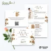 UNDANGAN PERNIKAHAN MURAH - UNDANGAN NIKAH BORDERLESS - UNDANGAN FULLCOLOR GREEN SERI 2 - GREEN 89, BC