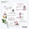 UNDANGAN PERNIKAHAN MURAH - UNDANGAN NIKAH BORDERLESS - UNDANGAN FULLCOLOR GREEN SERI 2 - GREEN 90, BC