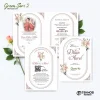 UNDANGAN PERNIKAHAN MURAH - UNDANGAN NIKAH BORDERLESS - UNDANGAN FULLCOLOR GREEN SERI 2 - GREEN 92, BC