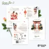 UNDANGAN PERNIKAHAN MURAH - UNDANGAN NIKAH BORDERLESS - UNDANGAN FULLCOLOR GREEN SERI 2 - GREEN 93, BC