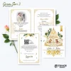 UNDANGAN PERNIKAHAN MURAH - UNDANGAN NIKAH BORDERLESS - UNDANGAN FULLCOLOR GREEN SERI 2 - GREEN 98, BC