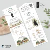 UNDANGAN PERNIKAHAN GREEN ENVELOPE - UNDANGAN SEMI AMPLOP COLOUR SIMPLE - GREEN ENVELOPE A, 22