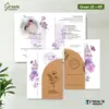 UNDANGAN PERNIKAHAN CUSTOM FULL COLOUR - UNDANGAN NIKAH GREEN AMPLOP KRAFT ROUND SERIES - Green 25 + Amp K.R