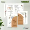 UNDANGAN PERNIKAHAN CUSTOM FULL COLOUR - UNDANGAN NIKAH GREEN AMPLOP KRAFT ROUND SERIES - Green 26 + Amp K.R