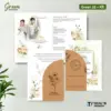 UNDANGAN PERNIKAHAN CUSTOM FULL COLOUR - UNDANGAN NIKAH GREEN AMPLOP KRAFT ROUND SERIES - Green 33 + Amp K.R
