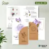 UNDANGAN PERNIKAHAN CUSTOM FULL COLOUR - UNDANGAN NIKAH GREEN AMPLOP KRAFT ROUND SERIES - Green 35 + Amp K.R