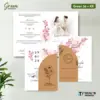 UNDANGAN PERNIKAHAN CUSTOM FULL COLOUR - UNDANGAN NIKAH GREEN AMPLOP KRAFT ROUND SERIES - Green 36 + Amp K.R