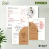 UNDANGAN PERNIKAHAN CUSTOM FULL COLOUR - UNDANGAN NIKAH GREEN AMPLOP KRAFT ROUND SERIES - Green 45 + Amp K.R