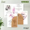 UNDANGAN PERNIKAHAN CUSTOM FULL COLOUR - UNDANGAN NIKAH GREEN AMPLOP KRAFT ROUND SERIES - Green 48 + Amp K.R