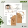 UNDANGAN PERNIKAHAN CUSTOM FULL COLOUR - UNDANGAN NIKAH GREEN AMPLOP KRAFT ROUND SERIES - Green 06 + Amp K.R