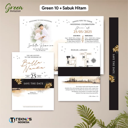 UNDANGAN PERNIKAHAN GREEN COLOUR AESTHETIC - UNDANGAN NIKAH GREEN SABUK SERIES - Gambar 10