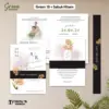 UNDANGAN PERNIKAHAN GREEN COLOUR AESTHETIC - UNDANGAN NIKAH GREEN SABUK SERIES - Green18+SabukHitam