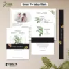UNDANGAN PERNIKAHAN GREEN COLOUR AESTHETIC - UNDANGAN NIKAH GREEN SABUK SERIES - Green19+SabukHitam