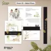 UNDANGAN PERNIKAHAN GREEN COLOUR AESTHETIC - UNDANGAN NIKAH GREEN SABUK SERIES - Green33+SabukHitam