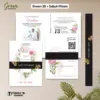 UNDANGAN PERNIKAHAN GREEN COLOUR AESTHETIC - UNDANGAN NIKAH GREEN SABUK SERIES - Green38+SabukHitam