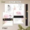 UNDANGAN PERNIKAHAN GREEN COLOUR AESTHETIC - UNDANGAN NIKAH GREEN SABUK SERIES - Green39+SabukHitam