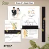 UNDANGAN PERNIKAHAN GREEN COLOUR AESTHETIC - UNDANGAN NIKAH GREEN SABUK SERIES - Green47+SabukHitam