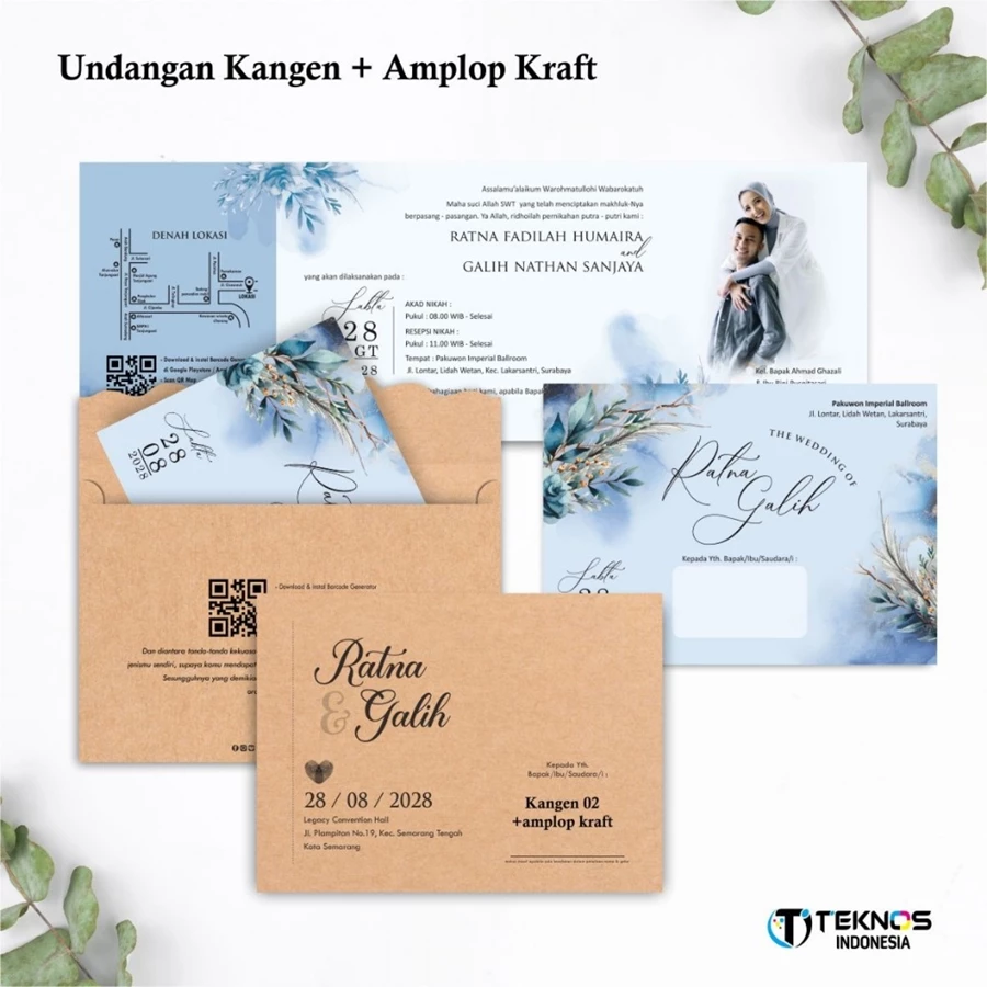 UNDANGAN PERNIKAHAN AMPLOP AESTHETIC - UNDANGAN NIKAH AMPLOP KASIH - UNDANGAN AMPLOP KEKINIAN - Gambar 3