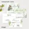 UNDANGAN PERNIKAHAN AMPLOP AESTHETIC - UNDANGAN NIKAH AMPLOP KASIH - UNDANGAN AMPLOP KEKINIAN - KASIH 02 + AMPLOP BC