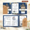 UNDANGAN PERNIKAHAN BLANGKO FULL COLOUR - UNDANGAN NIKAH KASIH AMPLOP KRAFT ROUND SERIES - KASIH 03 + AMP K.R